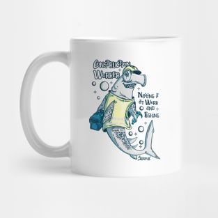 Hammerhead shark Construction Worker Who Loves Fishing Mug